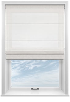 Tanami Voile, Glacier Grey - Motorised Roman Blind